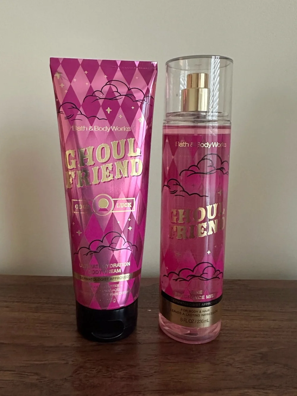 Bath & Body Works Ghoul Friend body cream and Fragrance Mist Set